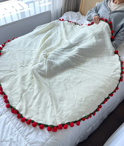 The SnugPetal™️ Crochet Blanket